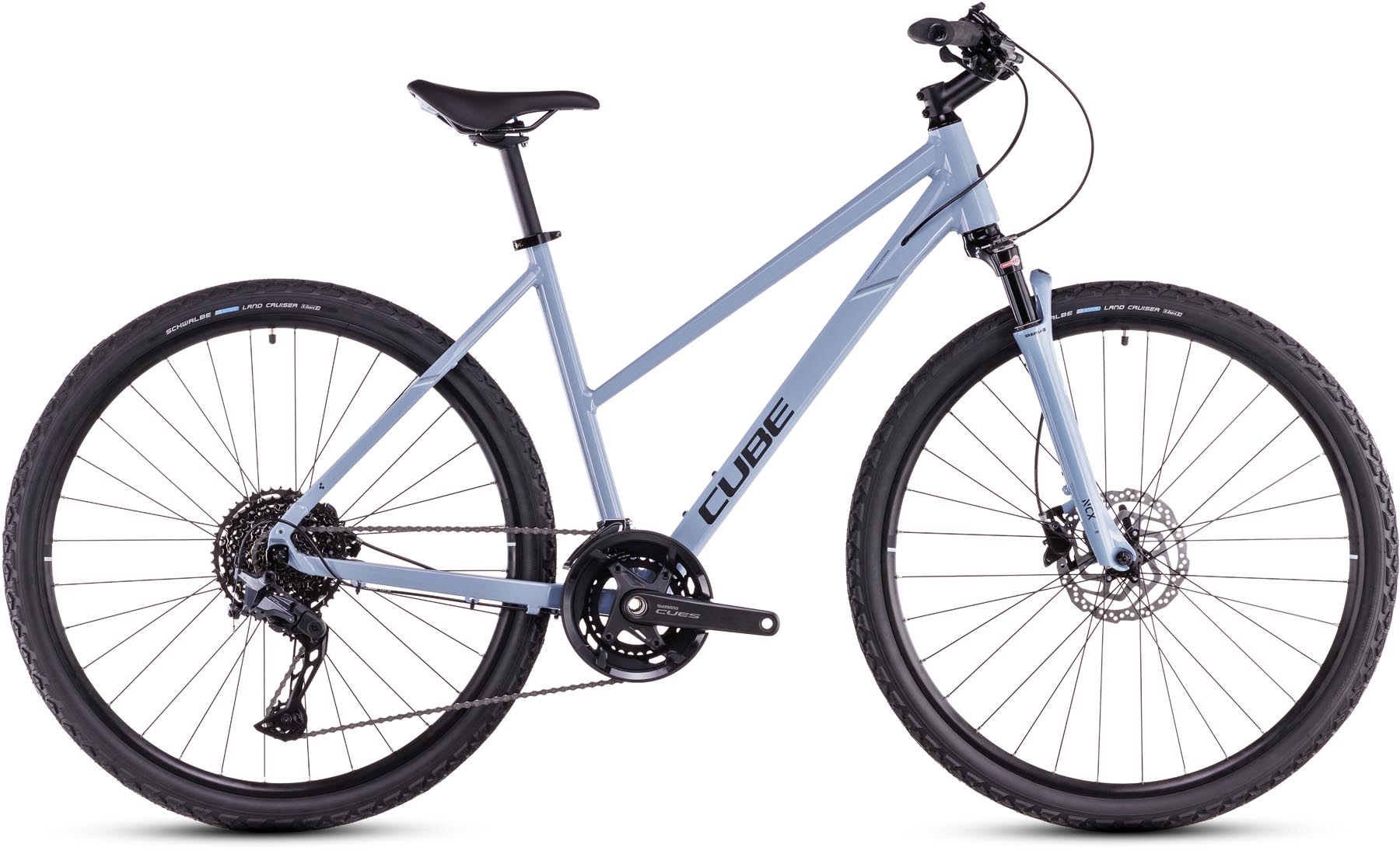 Cube Nature EXC pigeonblue n black 2025 - VTC Femme