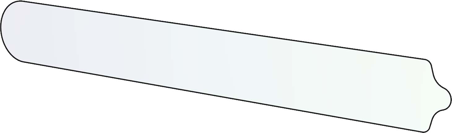 Cube Protection contre les chutes de pierres tube inférieur VTT carbone transparent