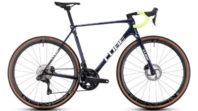 Vélo de course Cube Cross Race C:68X TE en noir.
