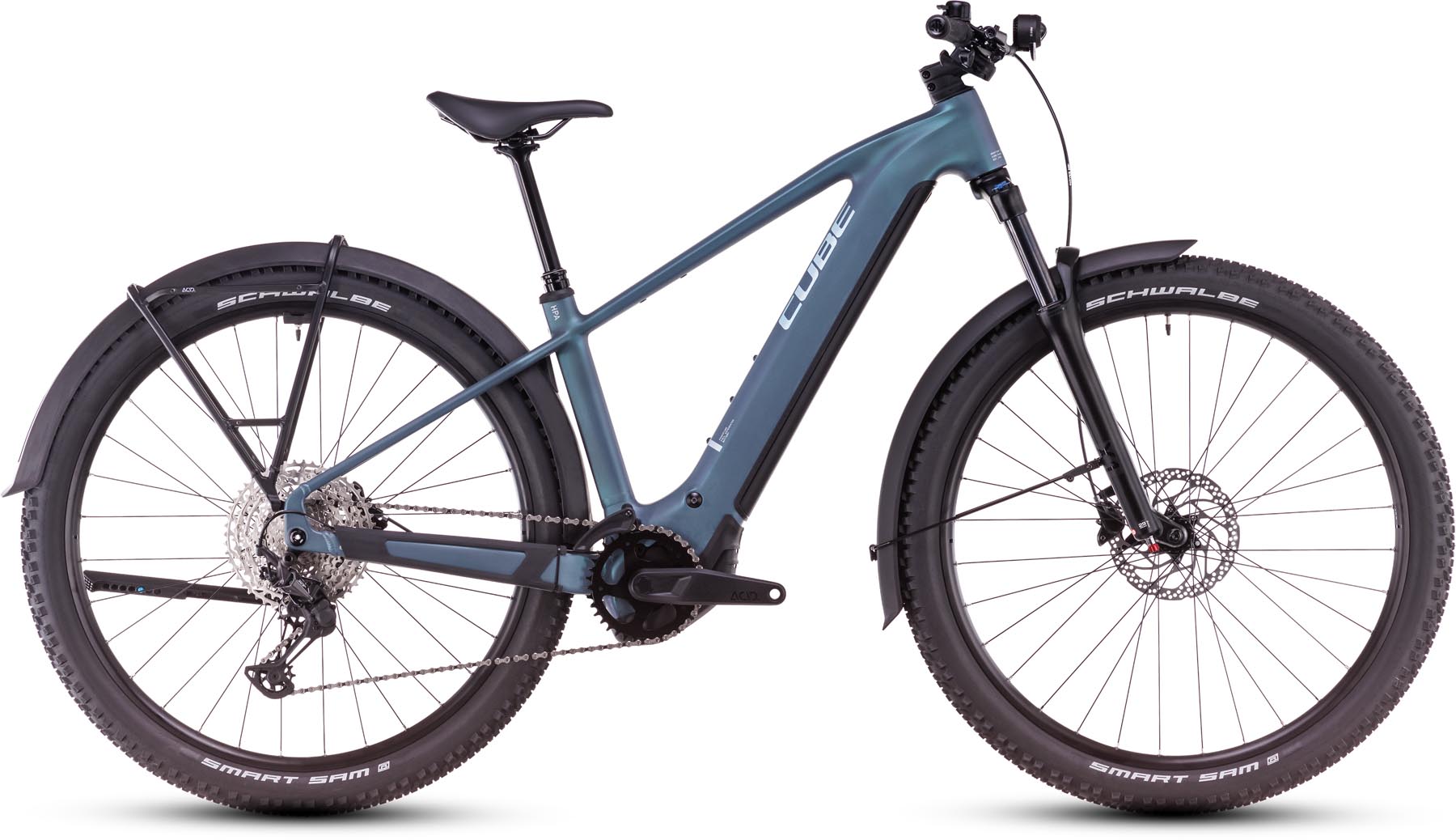 Cube Reaction Hybrid Pro Allroad 800 smaragdgrey n prism 2025 - VTT semi-rigide électrique