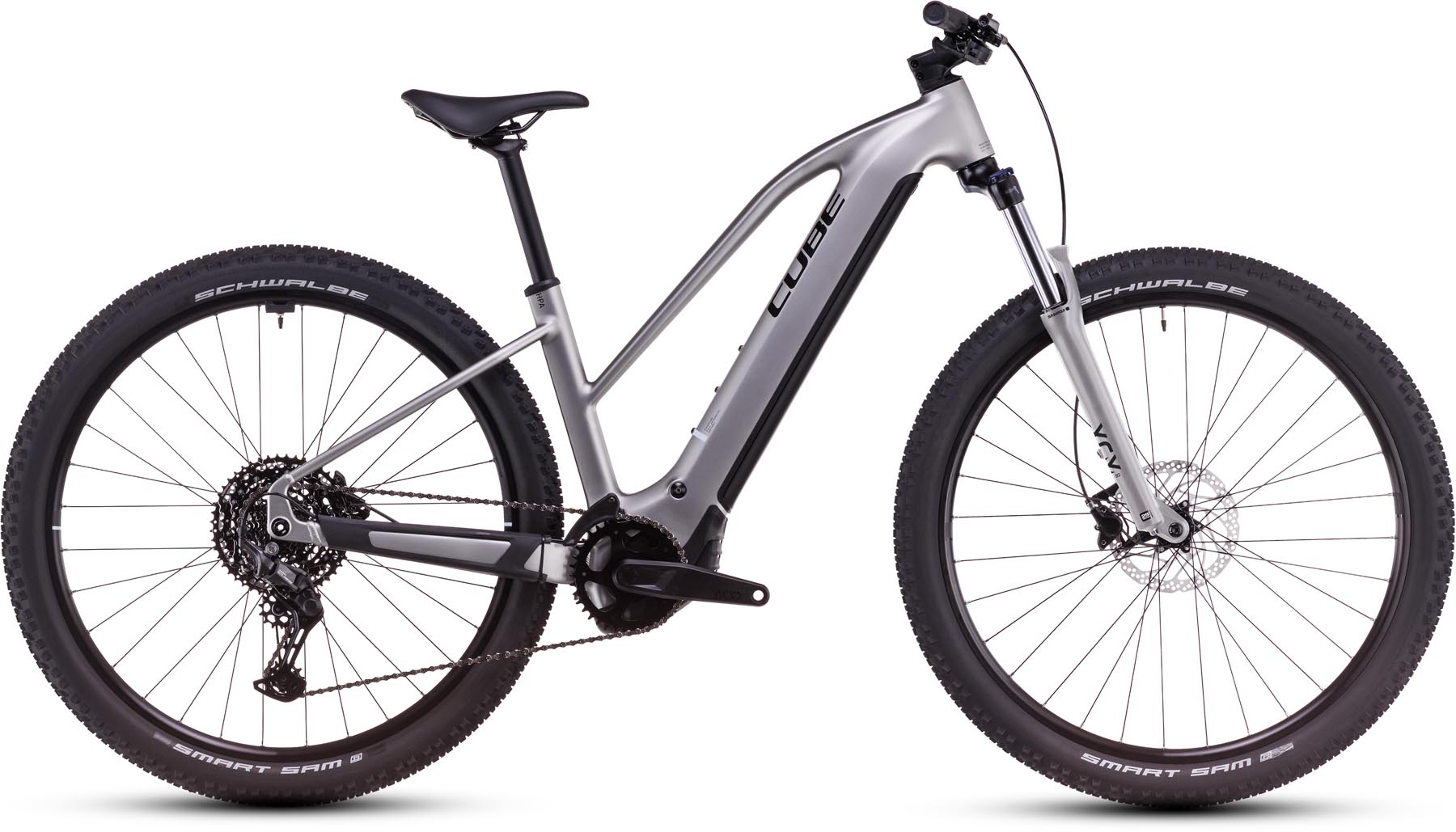 Cube Reaction Hybrid ONE 800 silver n black 2025 - VTT semi-rigide électrique Femme