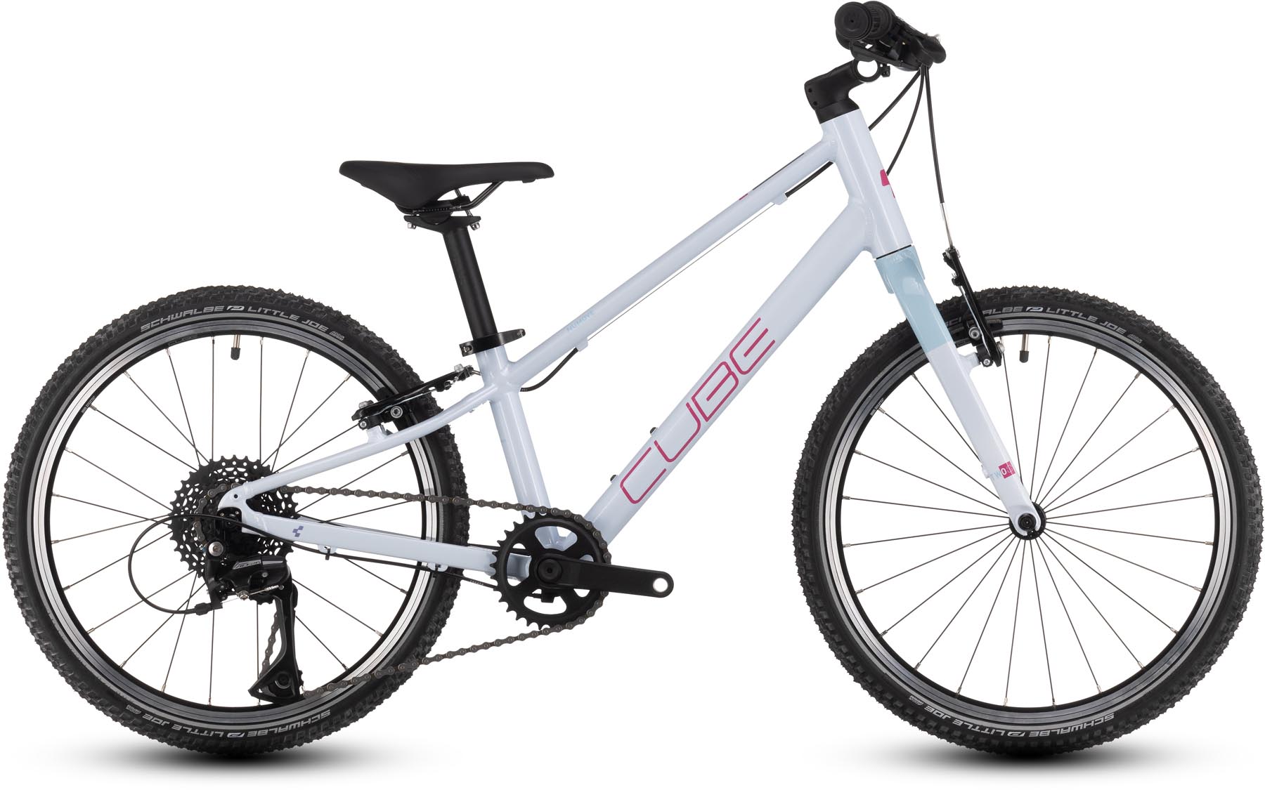 Cube Numove 200 flashwhite n pink 2025 - Vélo enfant 20 pouces