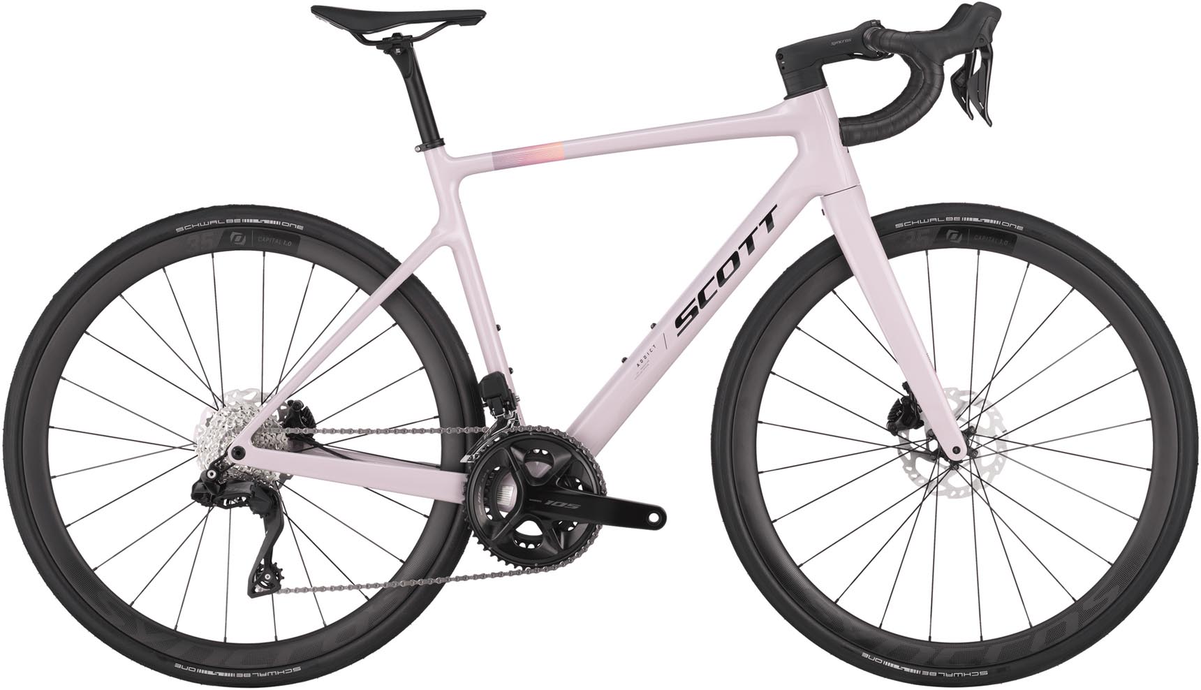 Scott Addict 30 hushed pink 2025 - Vélo de course en carbone