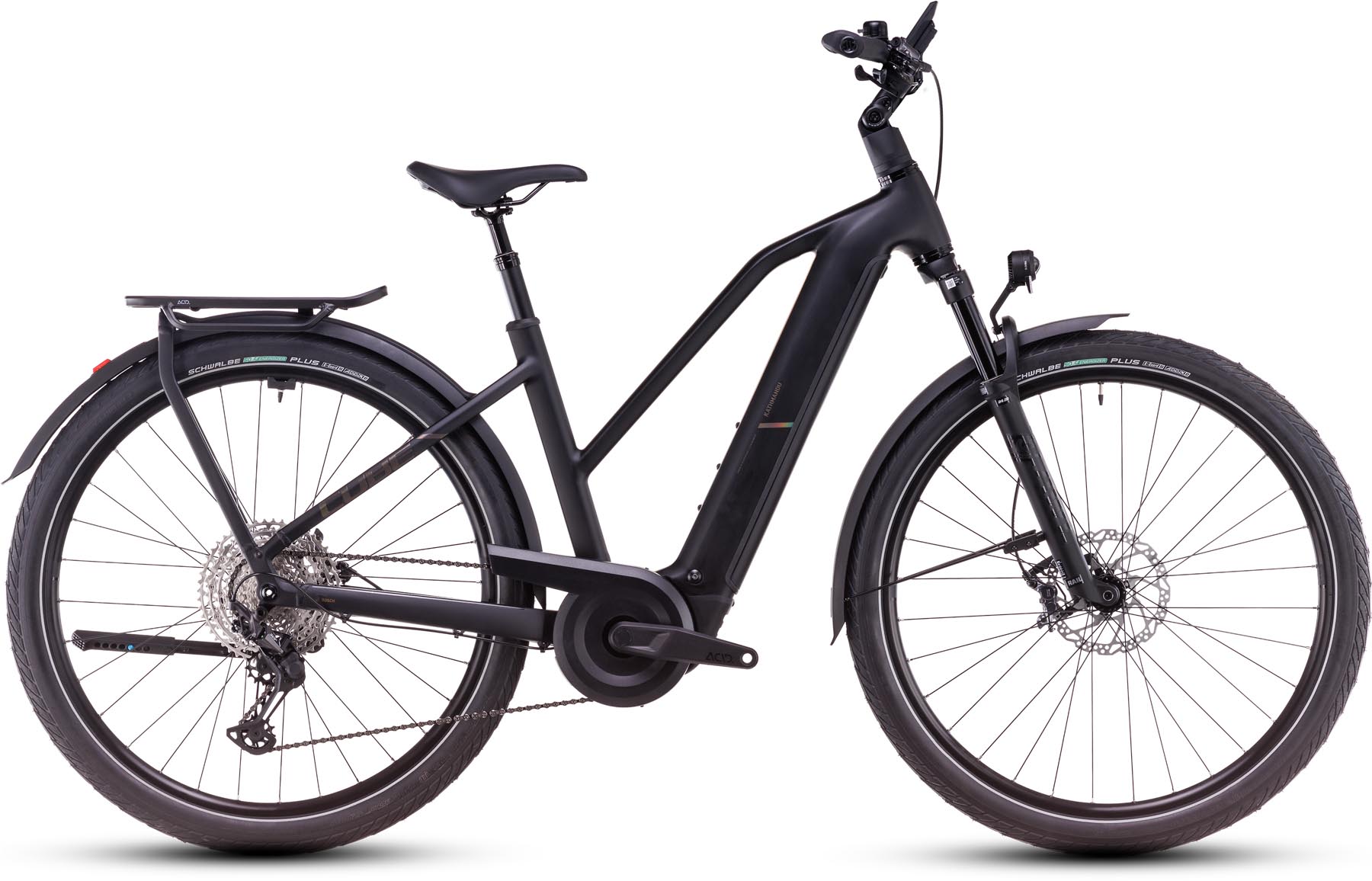 Cube Kathmandu Hybrid EXC 800 black n prism 2025 - Vélo trekking électrique Femme