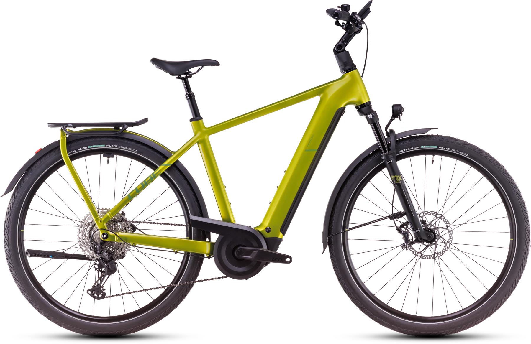 Cube Kathmandu Hybrid EXC 800 lizard n juniper 2025 - Vélo trekking électrique Homme