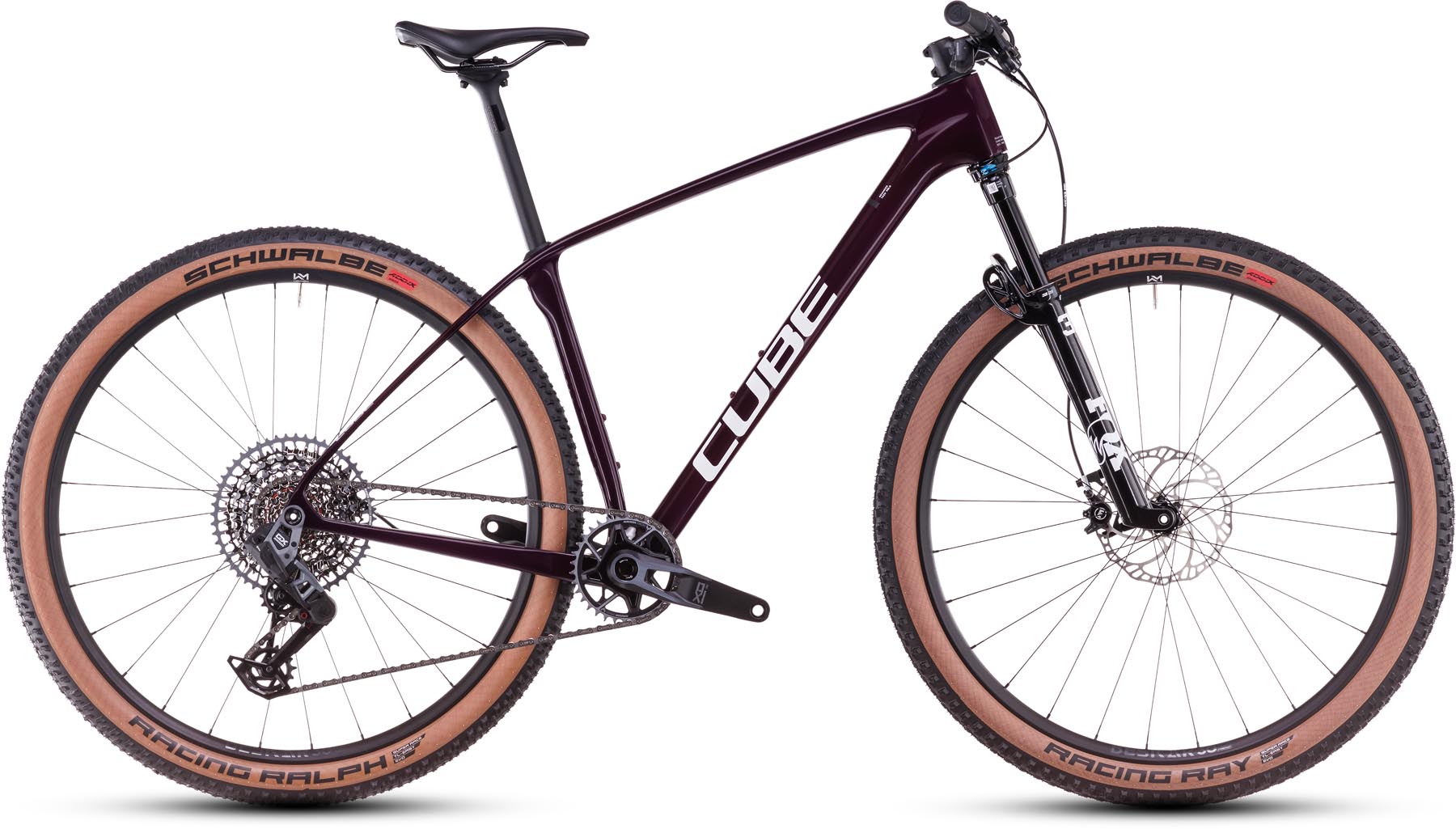 Cube Reaction C:62 SLX liquidred n white 2025 - VTT semi-rigide