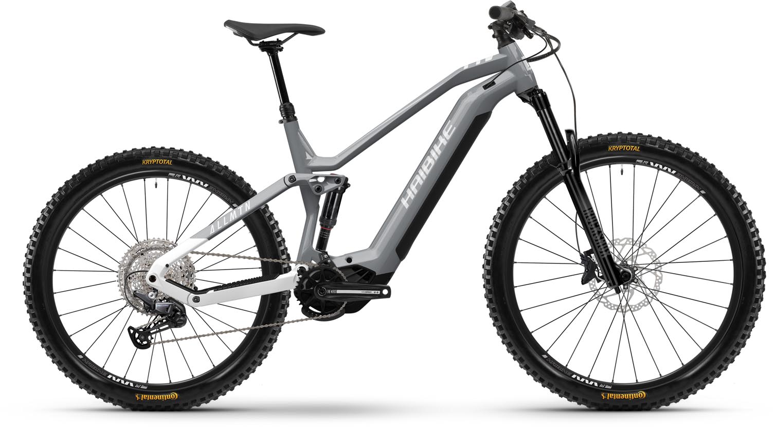 Haibike AllMtn 3 silver surf / white gloss 2024 - VTT tout suspendu électrique