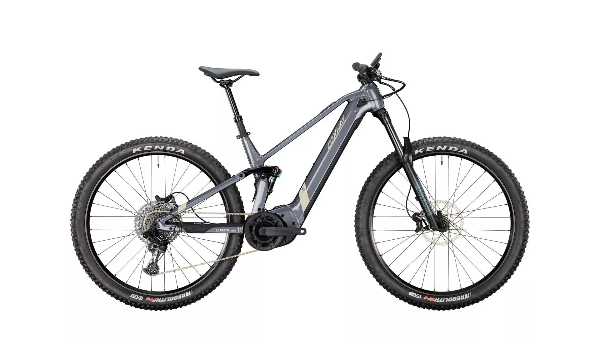 Conway Xyron S 2.9 Full Suspension - shadowgrey metallic / desert matt 2024 - E-Bike Entièrement VTT