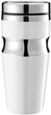 XD Design Mug thermos Contour, acier inoxydable, blanc - 350 ml