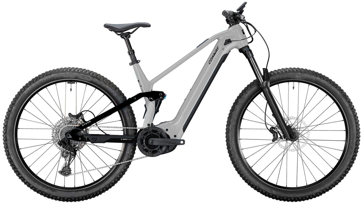 Conway Xyron ST 4.0 800Wh alu raw matt / black 2025 - VTT tout suspendu électrique