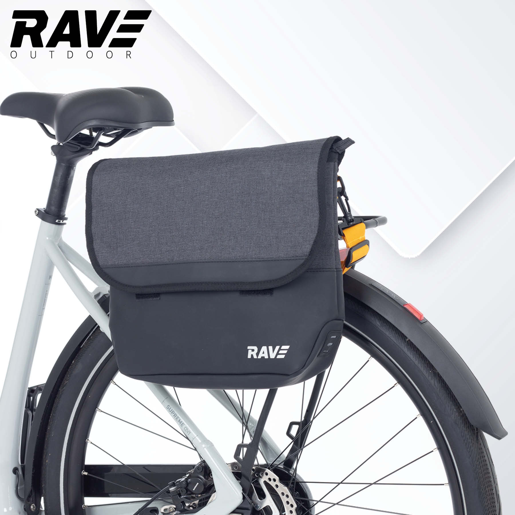 RAVE Sacoche de vélo Sacoche de porte-bagages Sacoche business - env. 8 litres noir