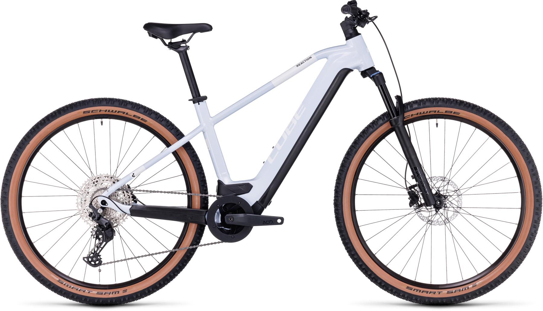 Cube Reaction Hybrid Pro 750 flashwhite n black 2024 - VTT semi-rigide électrique