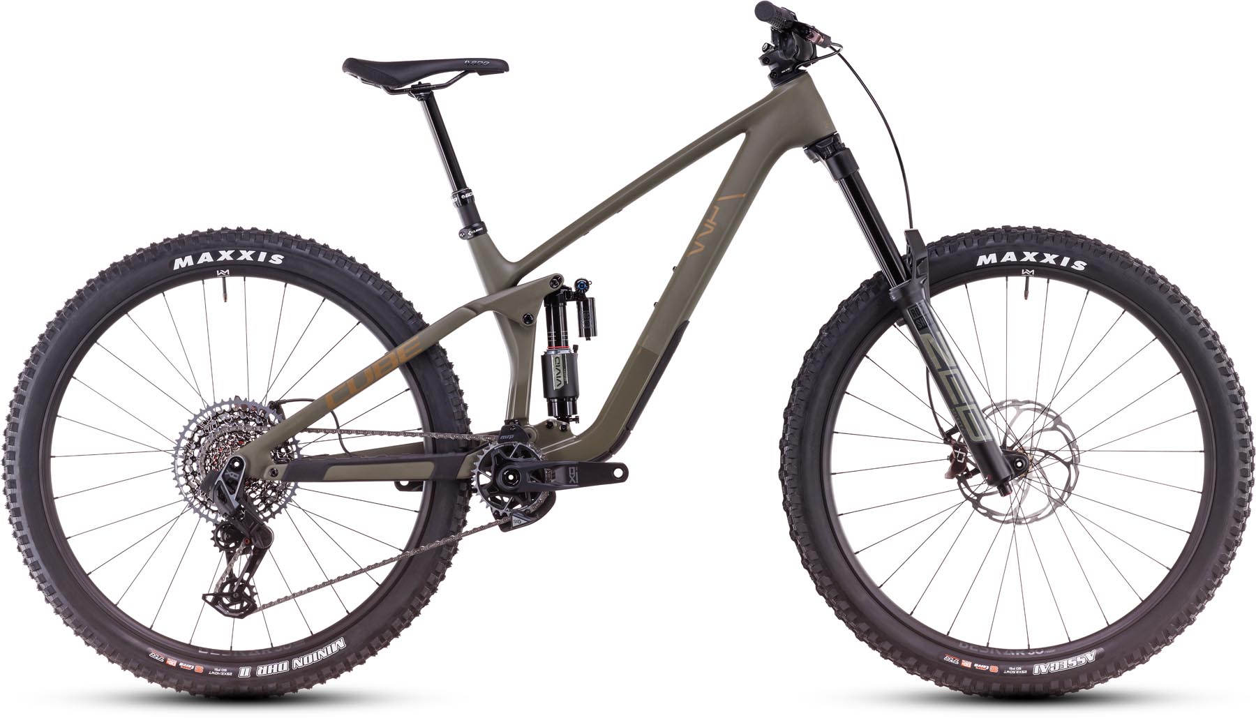Cube Stereo ONE77 C:68X TM 29 dustyolive n gold 2025 - VTT tout suspendu