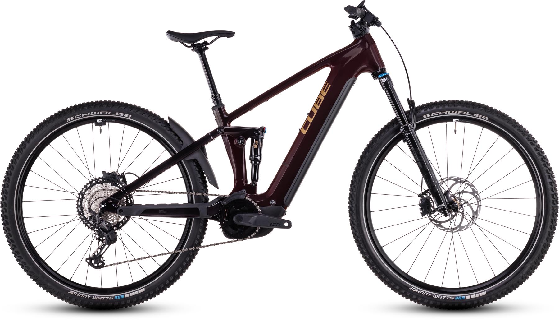 Cube Stereo Hybrid ONE22 SLT 800 solareclipse n gold 2025 - VTT tout suspendu électrique