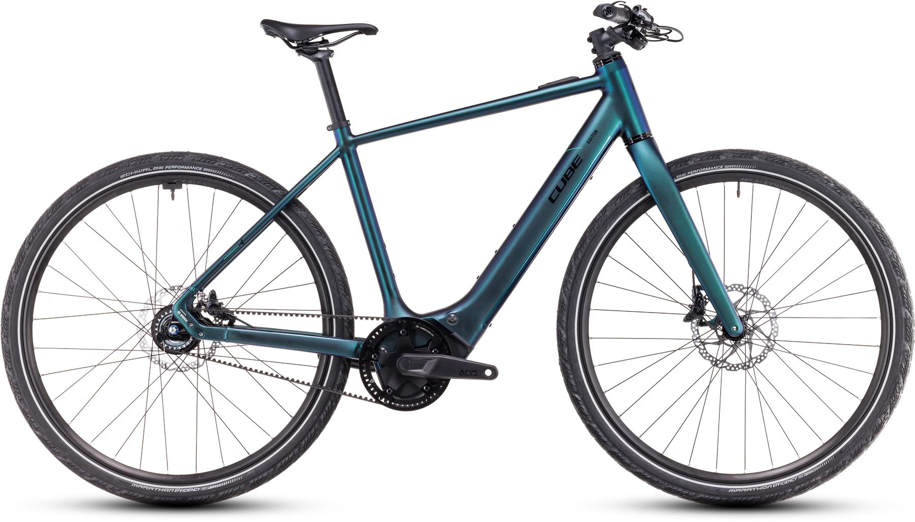 Cube Editor Hybrid SLT 400X goblin n glossy 2025 - Vélo fitness électrique Homme