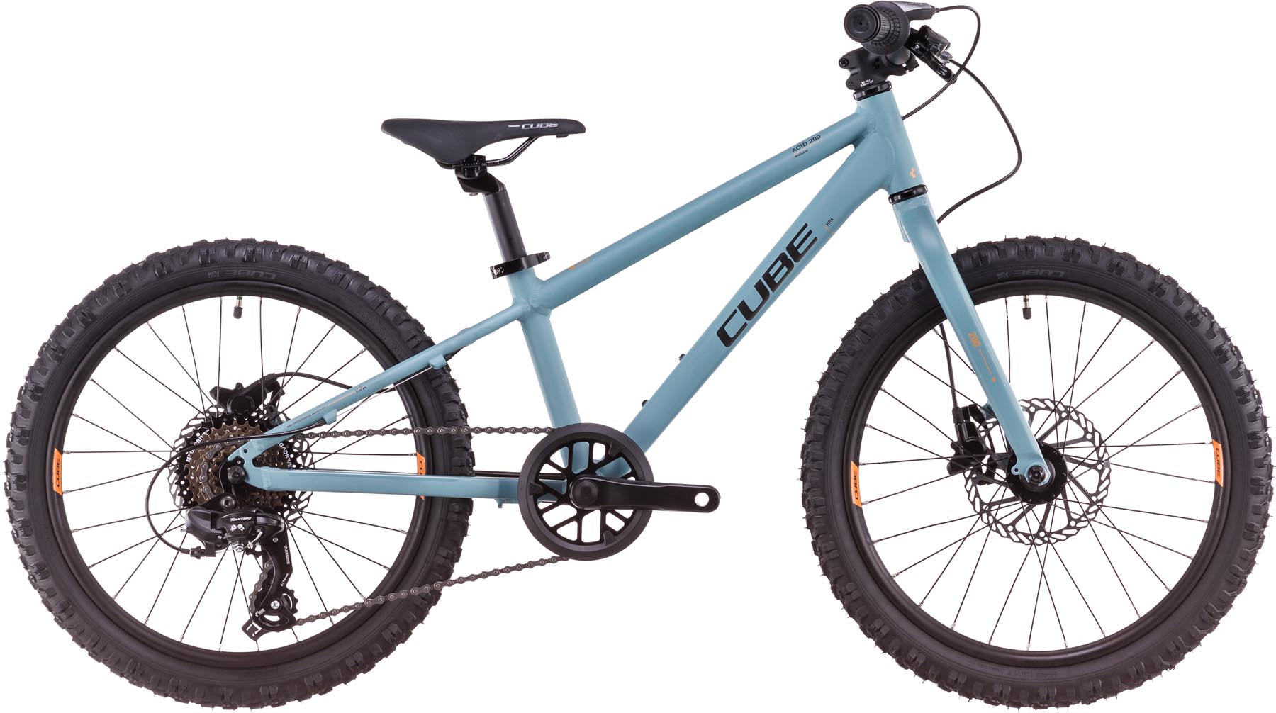 Cube Acid 200 Disc tealblue n orange 2025 - Vélo enfant 20 pouces