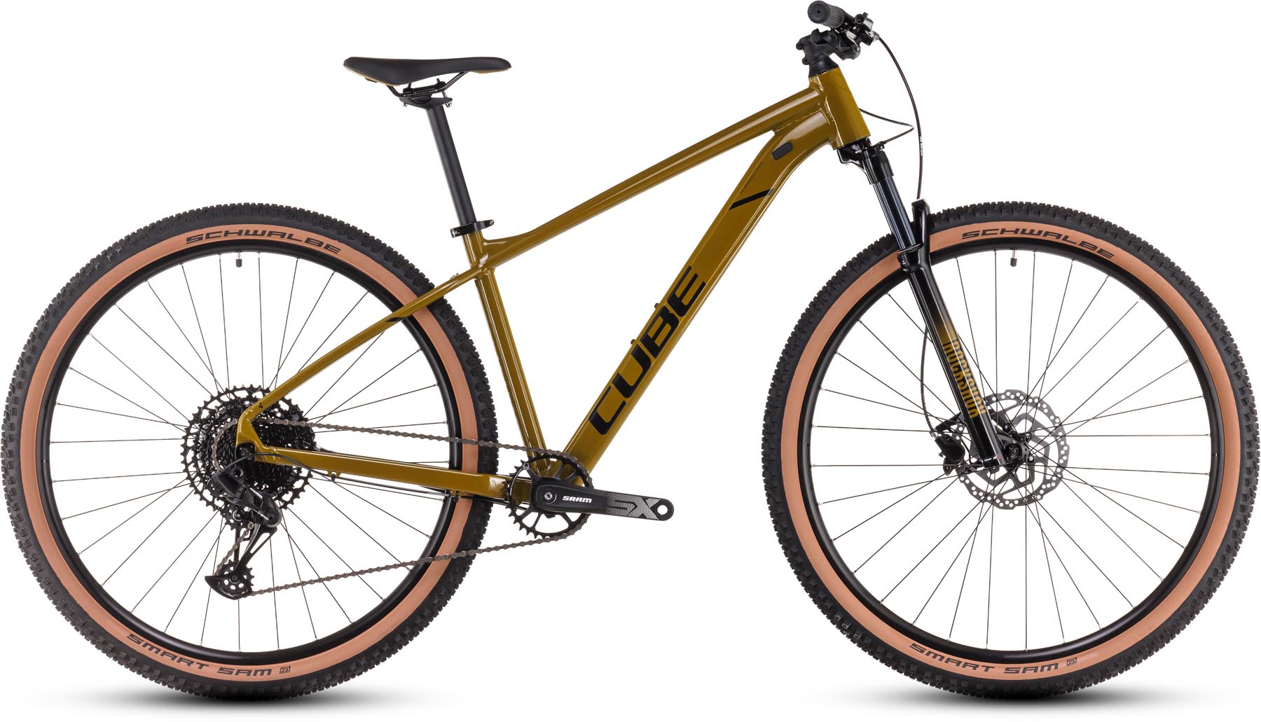 Cube Attention SLX willowgreen n black 2025 - VTT semi-rigide