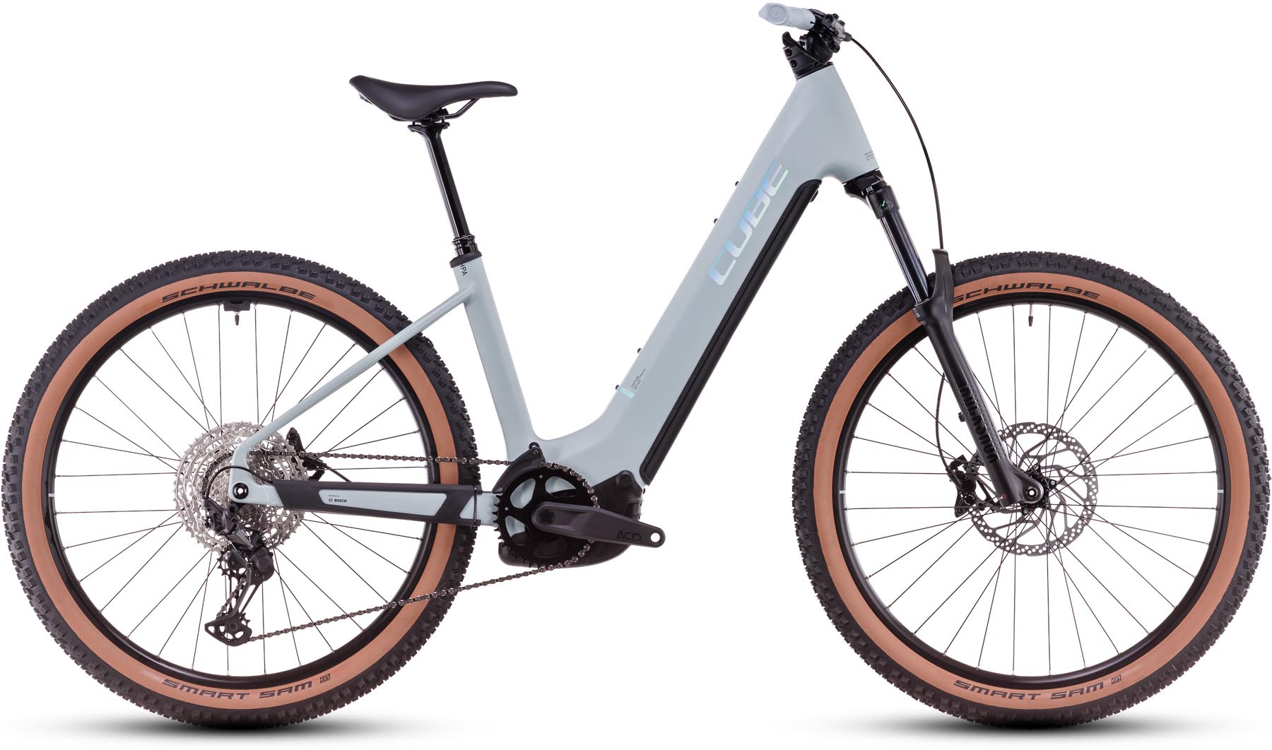 Cube Reaction Hybrid Race 800 desertgreen n prism 2025 - VTT semi-rigide électrique col de cygne