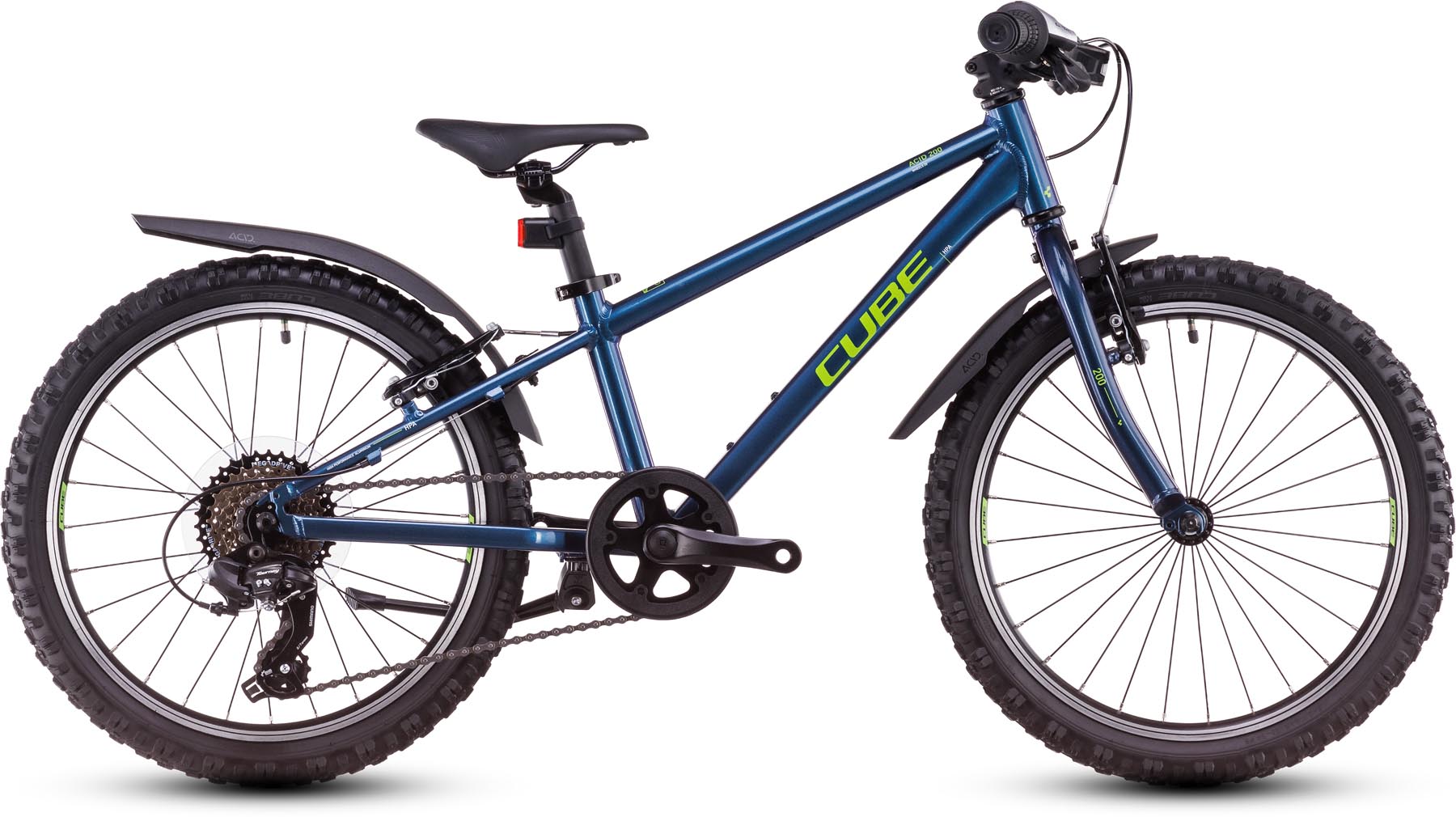 Cube Acid 200 Allroad deepcobalt n apple 2025 - Vélo enfant 20 pouces