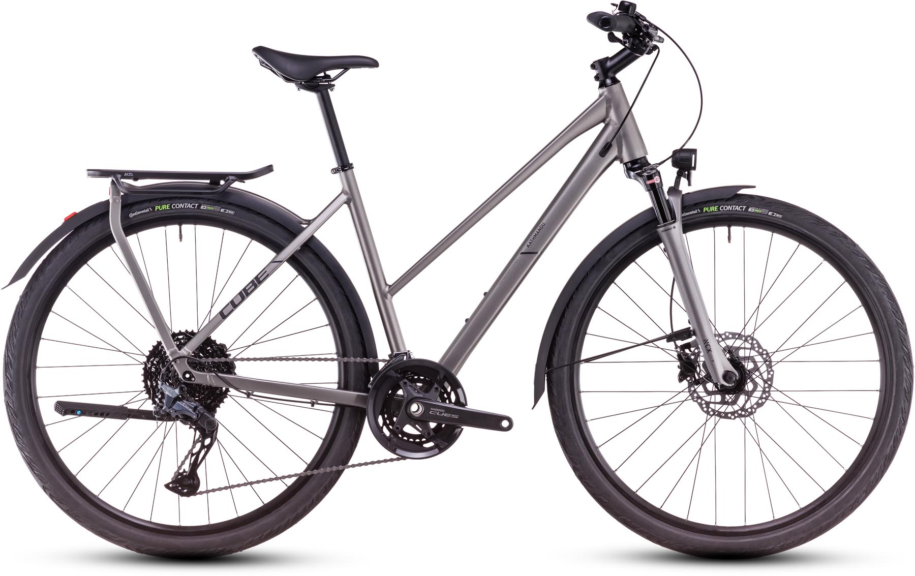 Cube Kathmandu EXC grey n black 2025 - Vélo trekking Femme