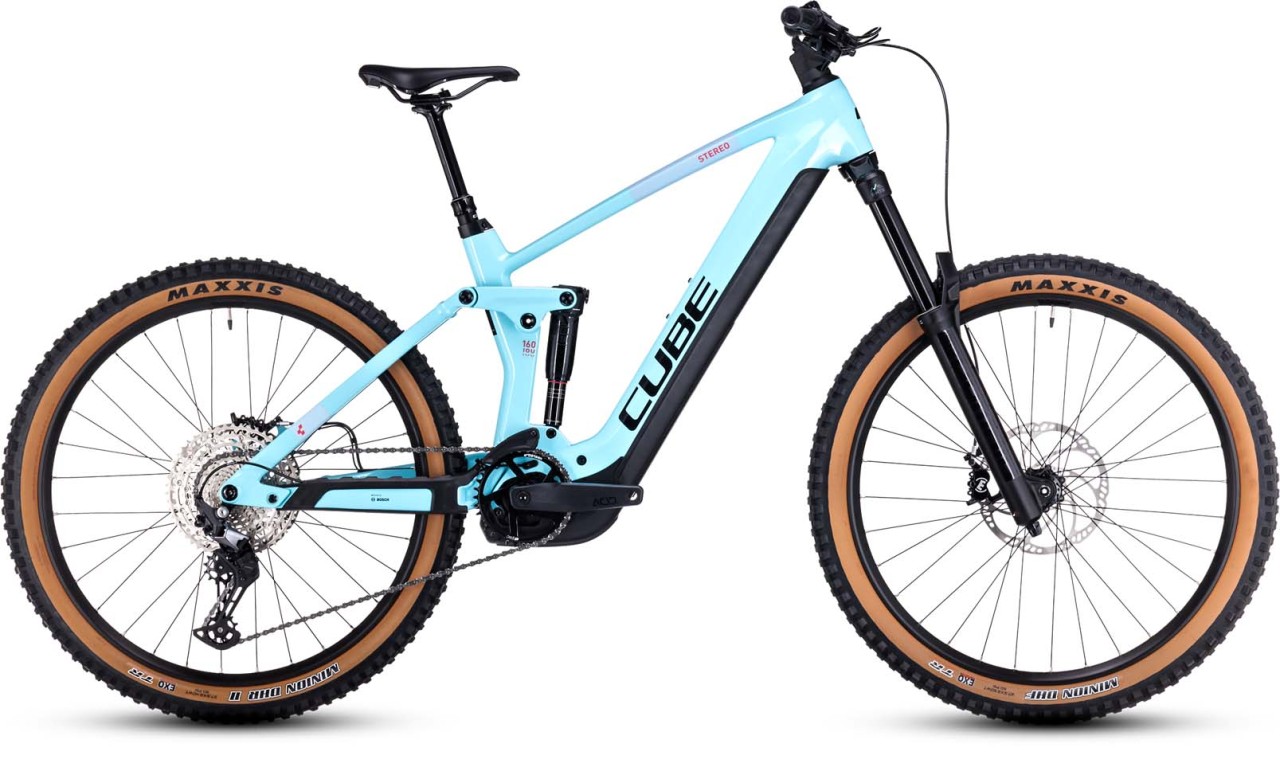 Cube Stereo Hybrid 160 HPC Race 625 27.5 iceblue n black 2023 - VTT tout suspendu électrique