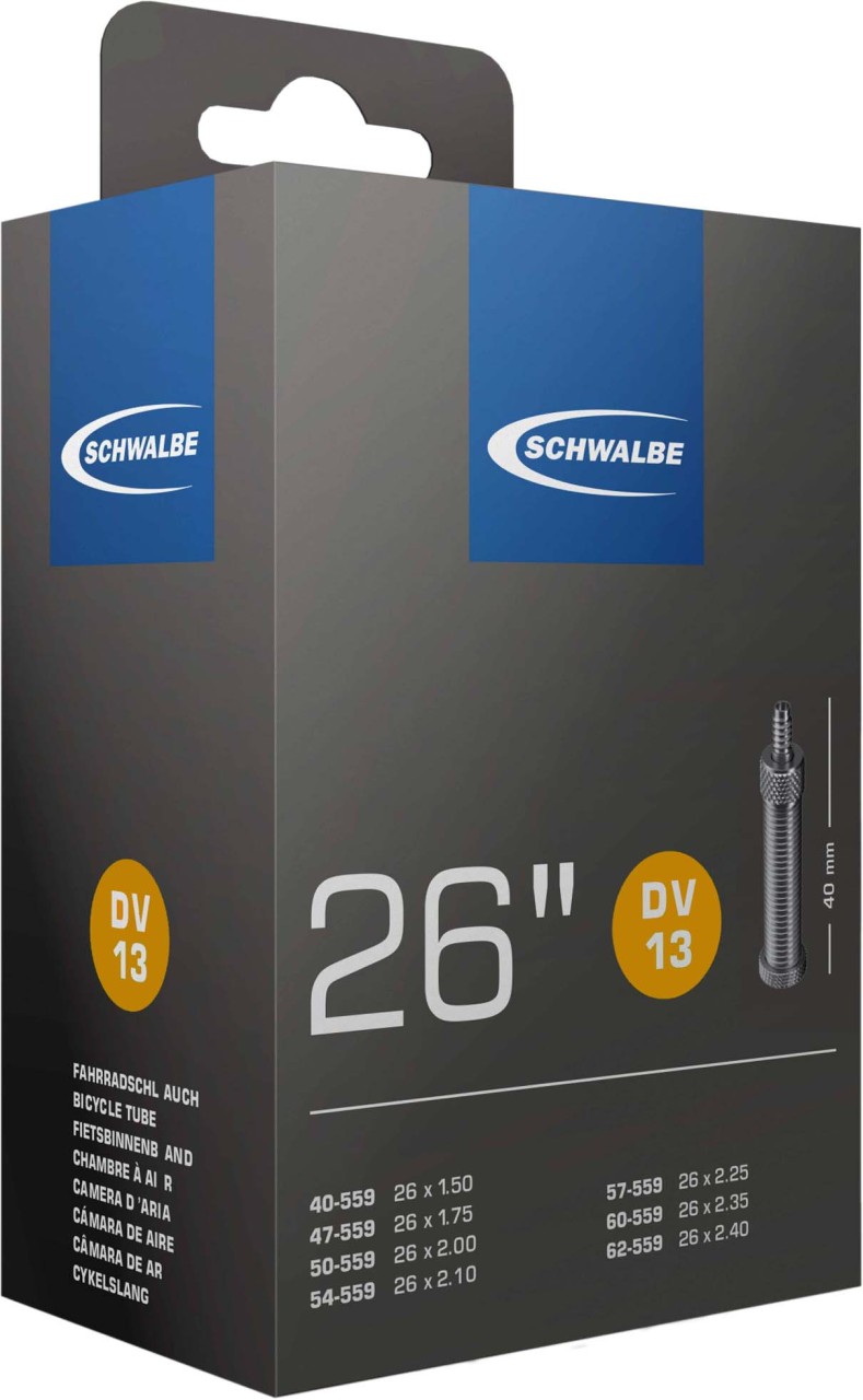 Schwalbe Chambre à air 26x1.5-2.5 S DV13, n° 13 (26")