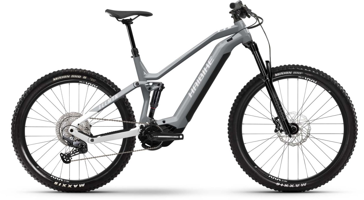 Haibike AllMtn 3 silver surf/white gloss 2023 - VTT tout suspendu électrique