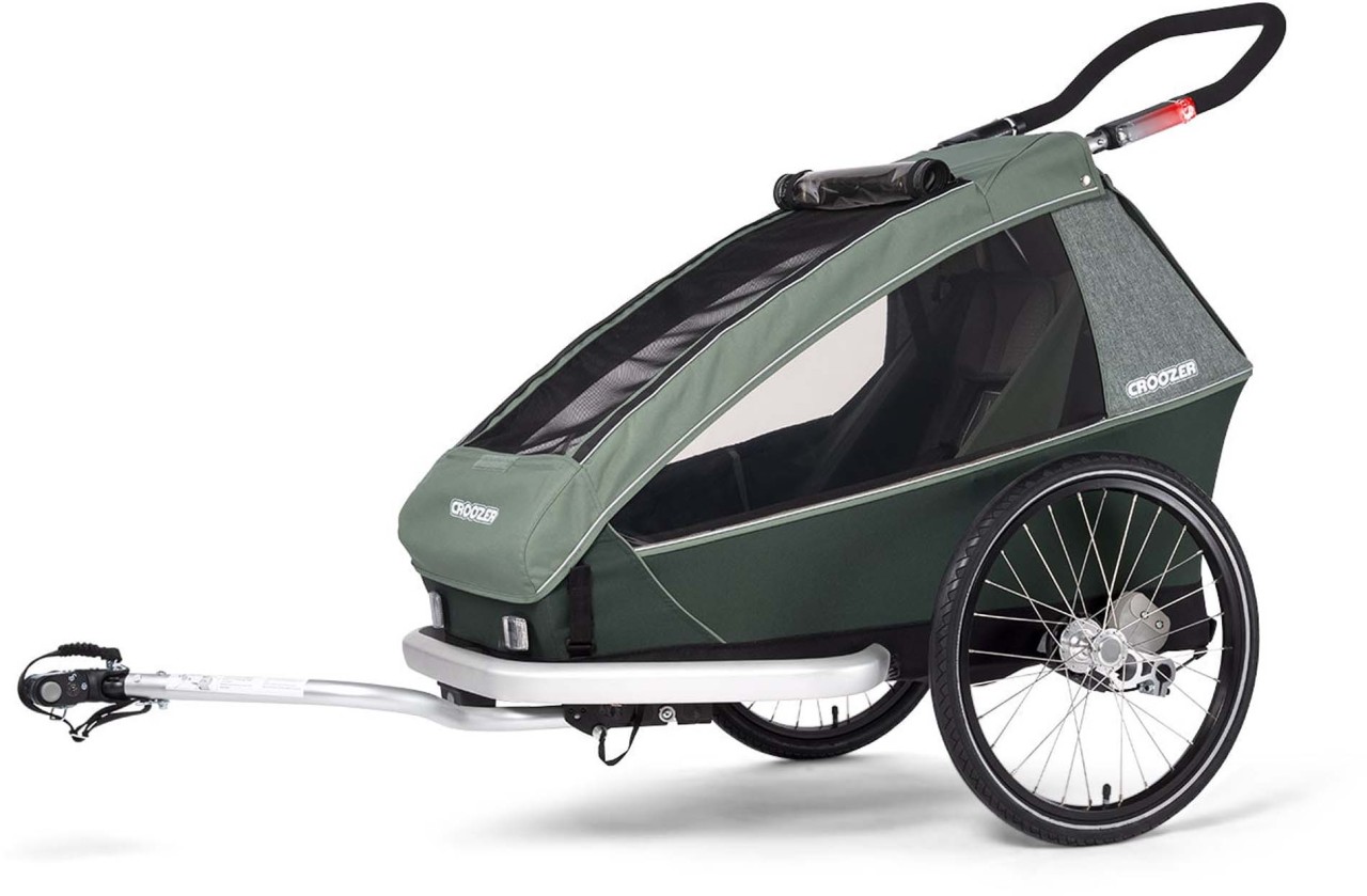 Croozer Kid Vaaya 1 Jungle green - Voiture monoplace Climatex