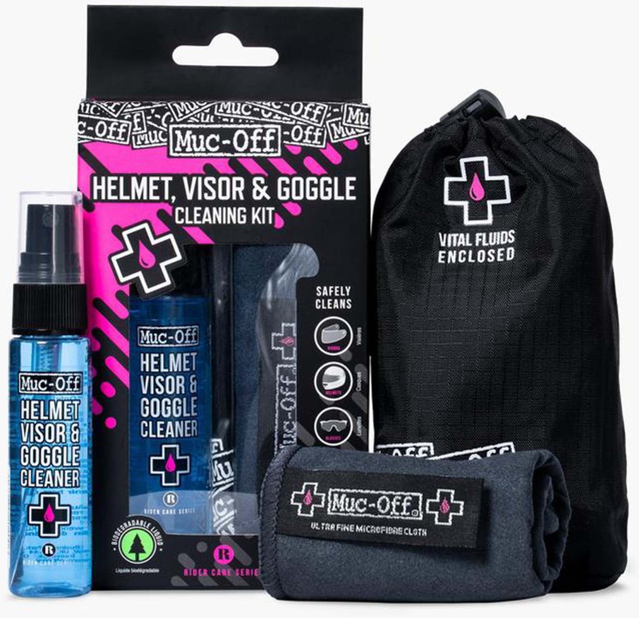 Muc-Off - Kit de nettoyage pour casque et visière