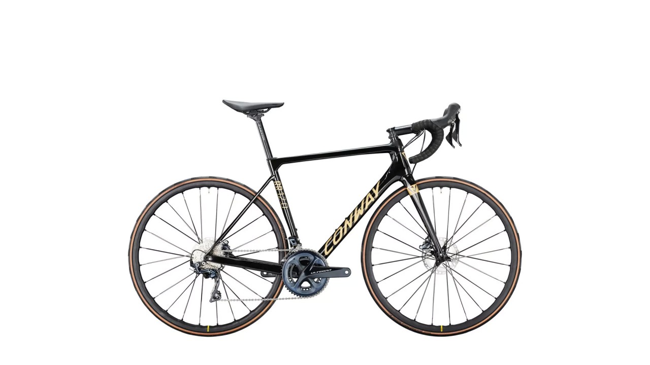 Conway RR 12.0 black metallic / gold metallic 2022 - Vélo de course en carbone Homme