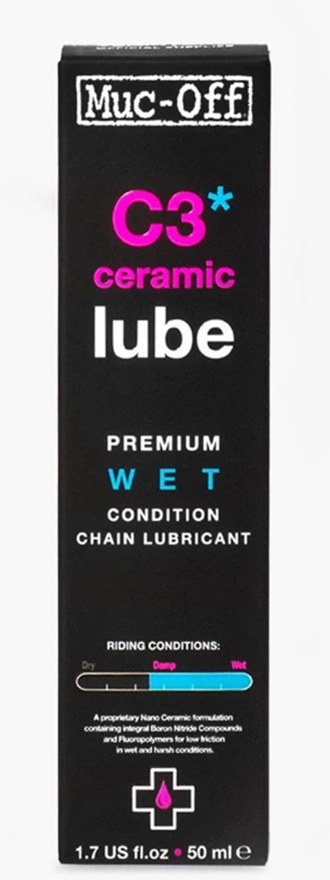Muc-Off Protection de chaîne C3 Ceramic Wet Lube 50 ml