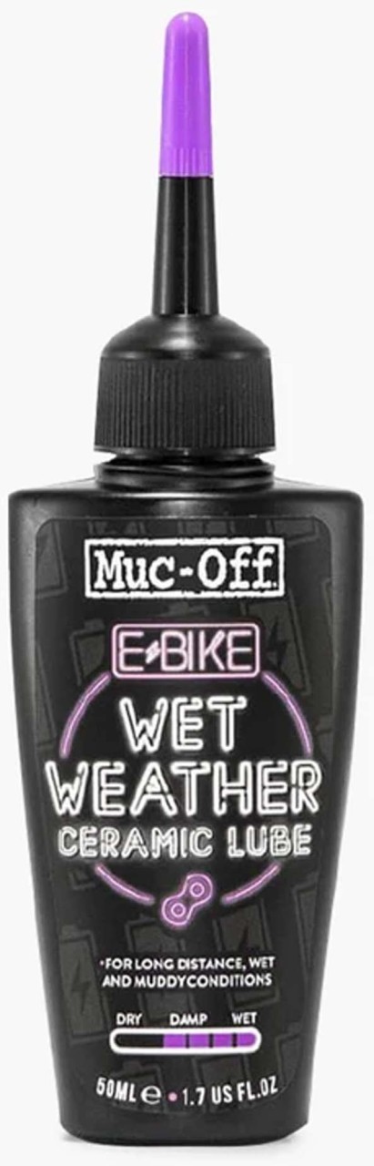 Muc-Off E-Bike Lubrifiant pour chaînes par temps humide 50 ml