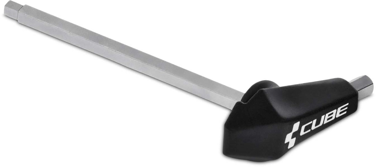 Cube Clé pour essieu traversant X-FIX hexagone rond 25 & hexagone femelle 5 mm noir n argent