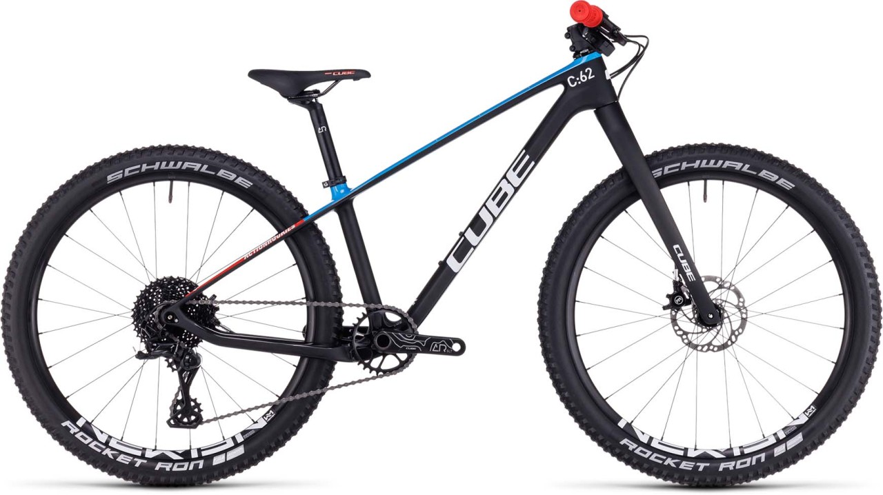 Cube Elite 240 C:62 Pro carbon n blue n red 2023 - Vélo enfant 24 pouces