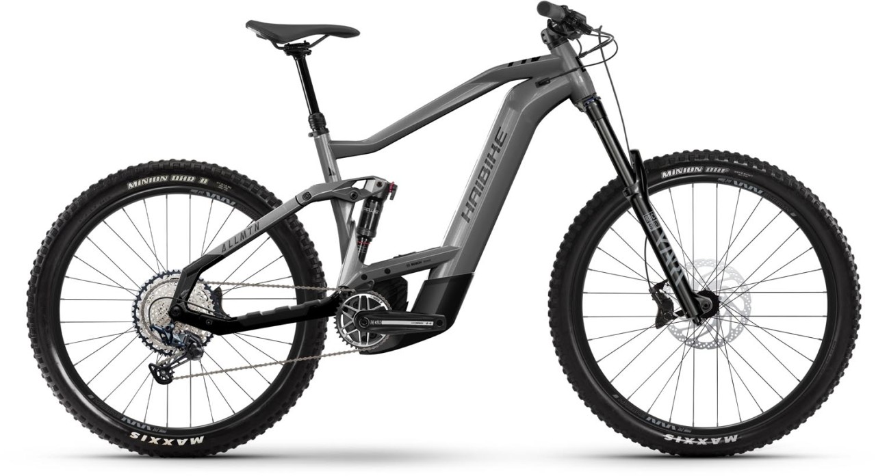 Haibike AllMtn 5 platinum / black gloss 2024 - VTT tout suspendu électrique