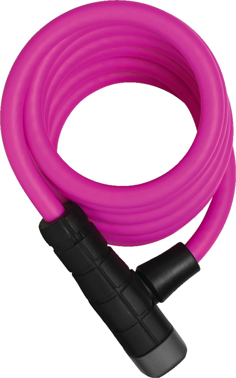 Abus Antivol à câble spiralé Primo 5510K/180/10 rose SCMU