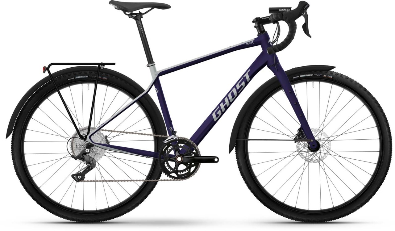 Ghost Asket EQ very dark purple / light grey 2023 - Vélo en terre