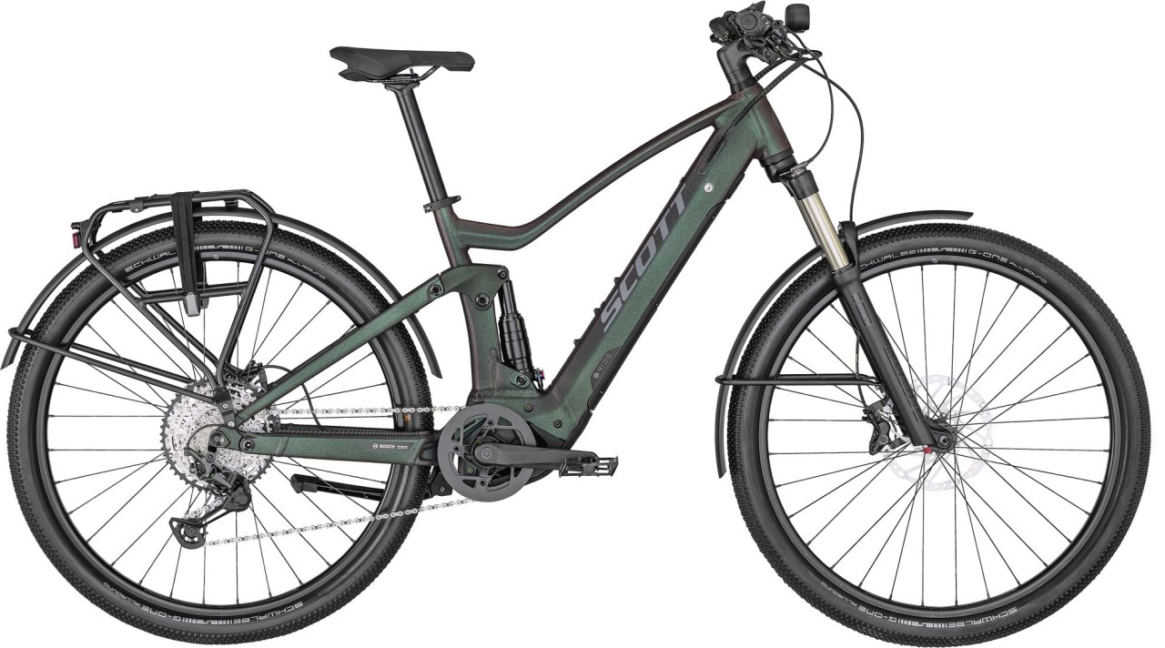 Scott Axis eRIDE FS iridium black / reflective silver 2022 - VTT tout suspendu électrique Trekking