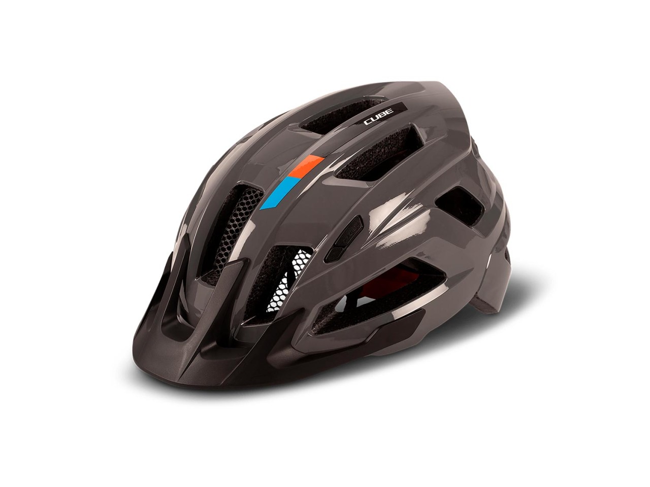 Cube Casque STEEP X Actionteam glossy grey'n'orange