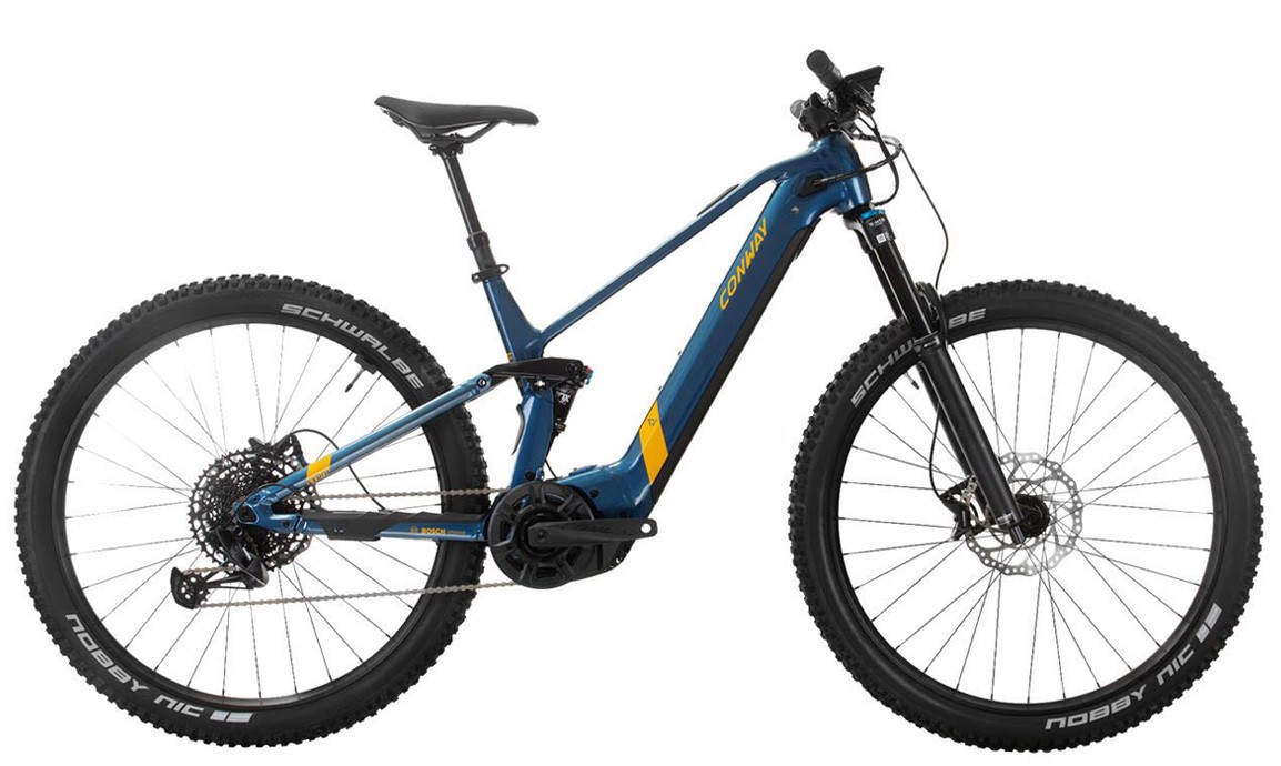 Conway Xyron S 3.9 750Wh blue metallic / orange metallic 2023 - VTT tout suspendu électrique