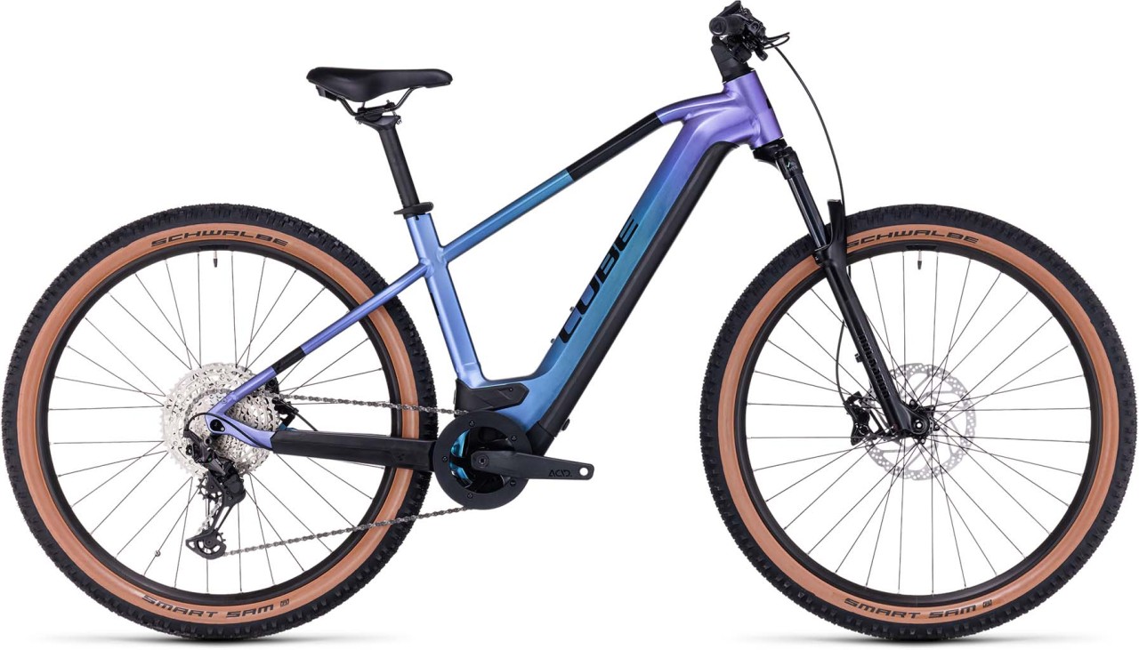 Cube Reaction Hybrid Race 750 switchblue n black 2023 - VTT semi-rigide électrique