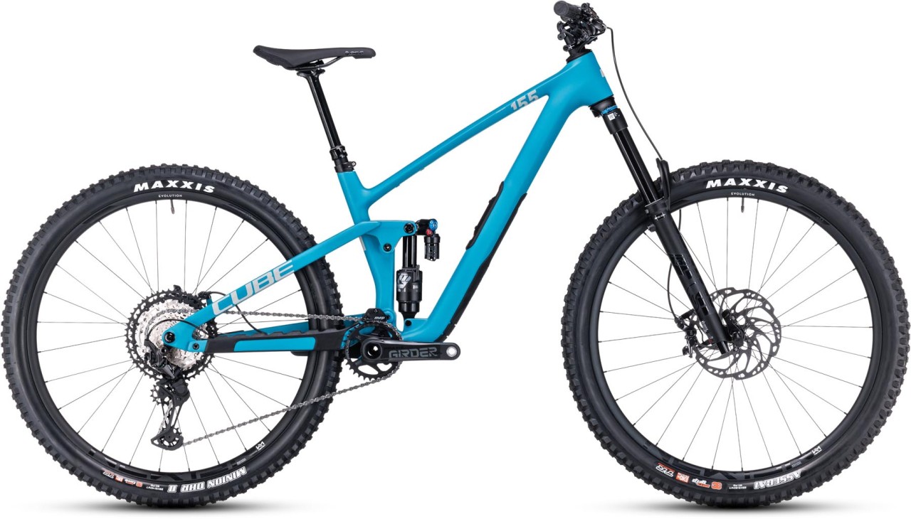 Cube Stereo ONE55 C:62 SLX 29 bondiblue n grey 2024 - VTT tout suspendu