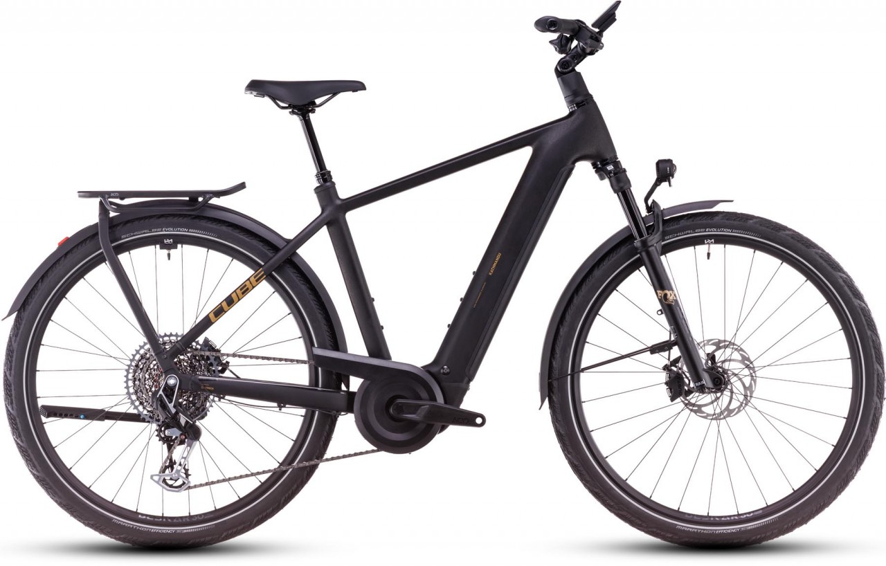 Cube Kathmandu Hybrid SLT 800 golddust n black 2025 Velo trekking electrique Homme MHW