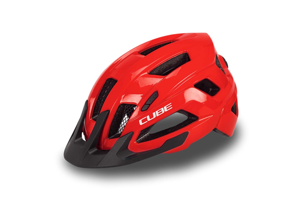 Cube Casque STEEP glossy red