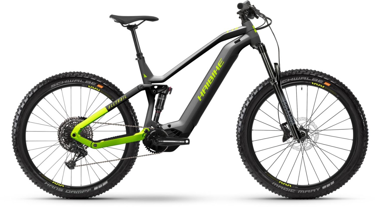 Haibike AllTrail 9 titan / lime / black matt 2024 - VTT tout suspendu électrique