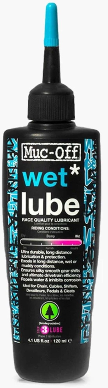 Muc-Off Lubrifiant pour chaînes Wet Lube 120 ml