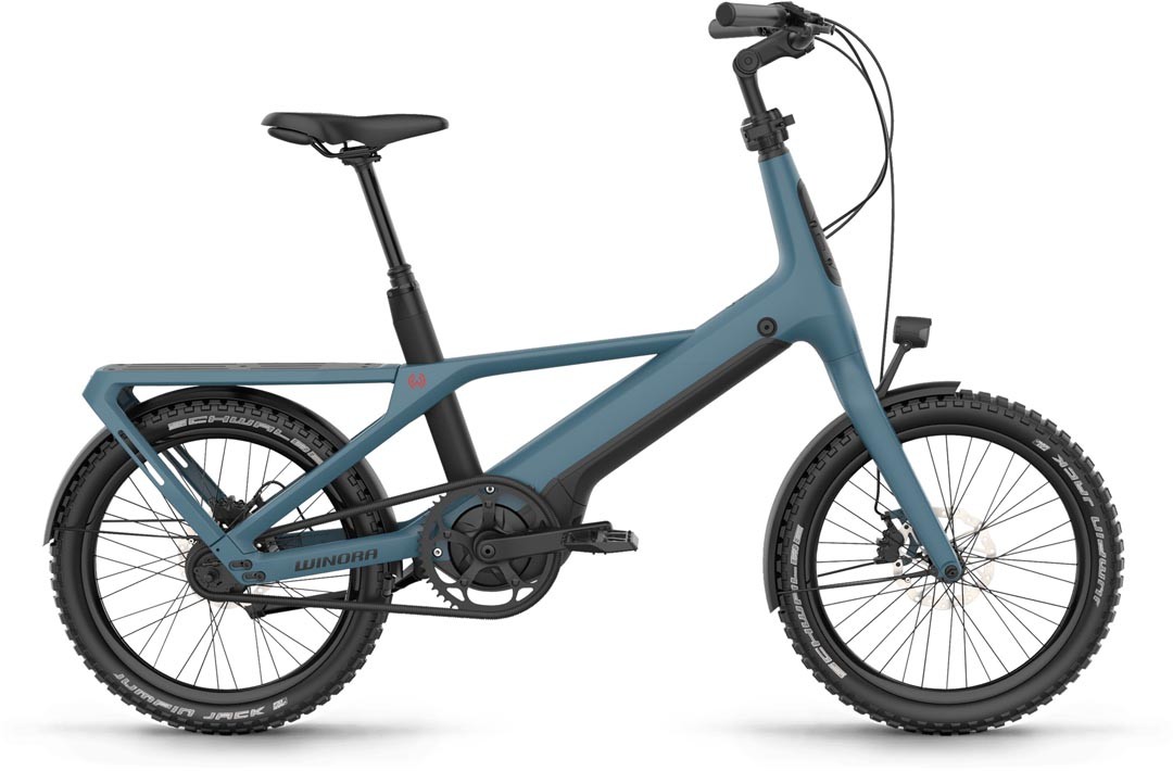 Winora Radius Greyblue matt 2022 - Vélo électrique trekking compact