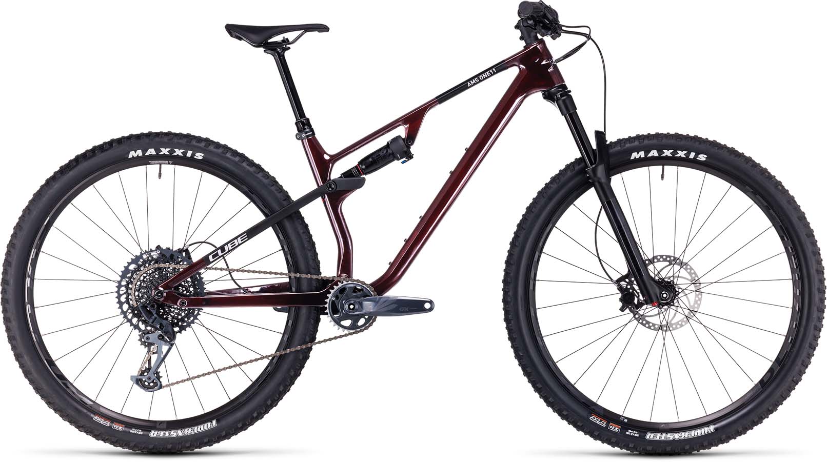 Cube AMS ONE11 C 68X Pro 29 liquidred n carbon 2023 VTT tout suspendu Peinture endommagee MHW