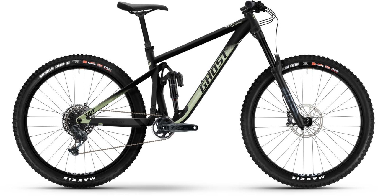 Ghost Riot AM Universal black / super light green matt 2023 - VTT tout suspendu