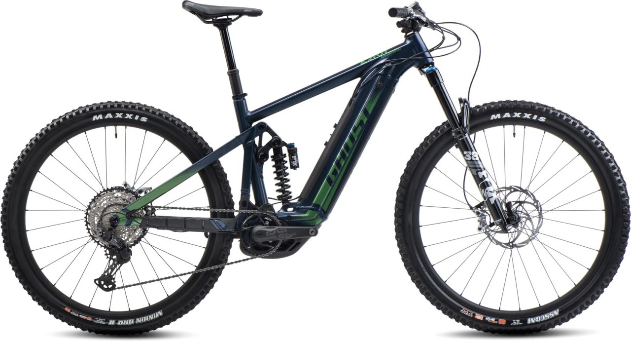 Ghost E-Riot EN AL Universal dark blue pearl / metallic kaki matt / glossy 2022 - VTT tout suspendu électrique